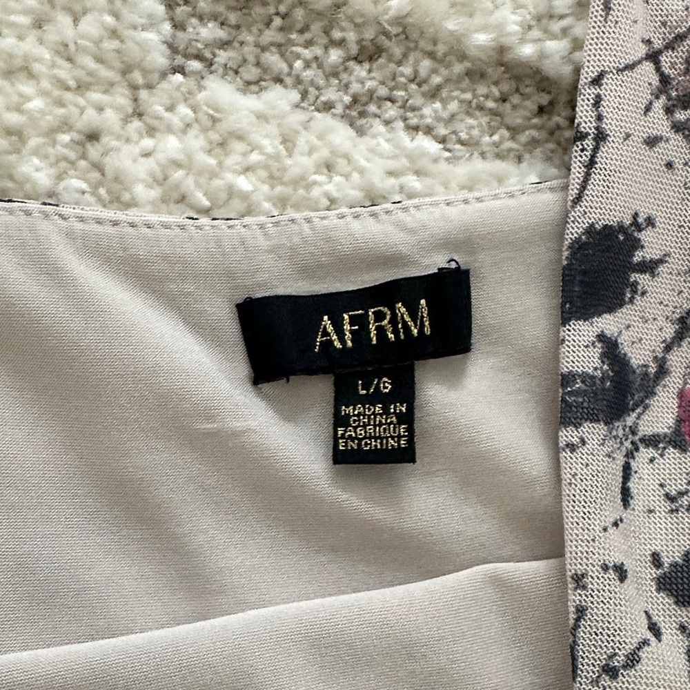 AFRM Pink and Black Snake-Print Midi Dress - Picture 3 of 5